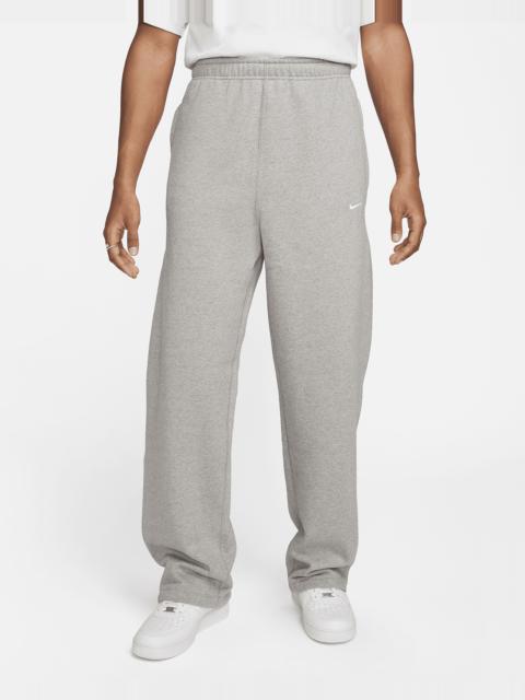 Nike Solo Swoosh Men's Open-Hem Fleece Pants