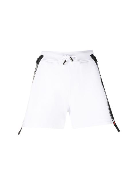 logo-tape cotton shorts