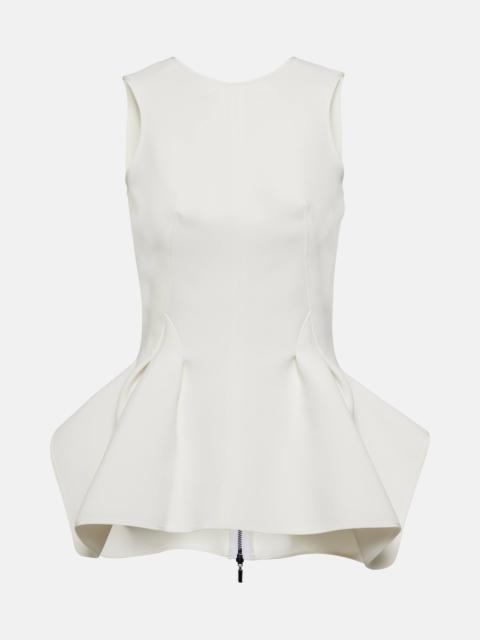 MATICEVSKI Paradise peplum crêpe top