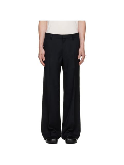 Stockholm Surfboard Club Black Tailored Bootcut Trousers