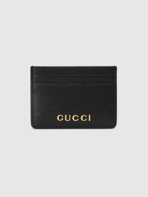 GUCCI Card case with Gucci script