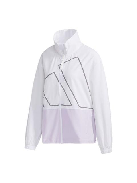 (WMNS) adidas Track Top Casual Sports Jacket White GL5619