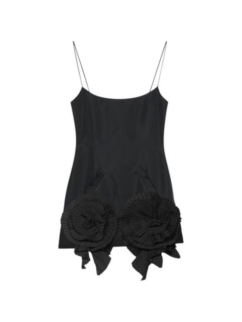 Blumarine rose-embellished mini dress
