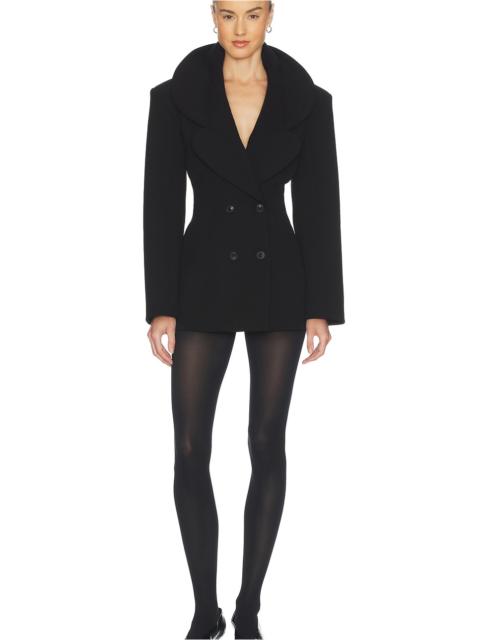 HELSA The Rampling Blazer in Thick Crepe