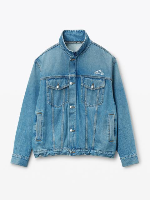 Alexander Wang Regen Lightweight Denim Track Jacket
