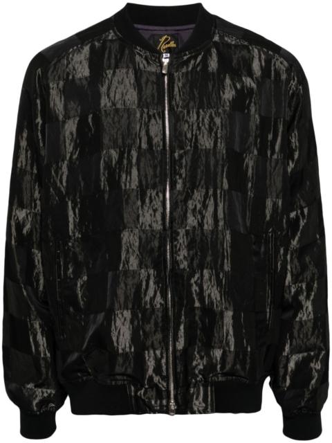 NEEDLES plaid-check bomber jacket