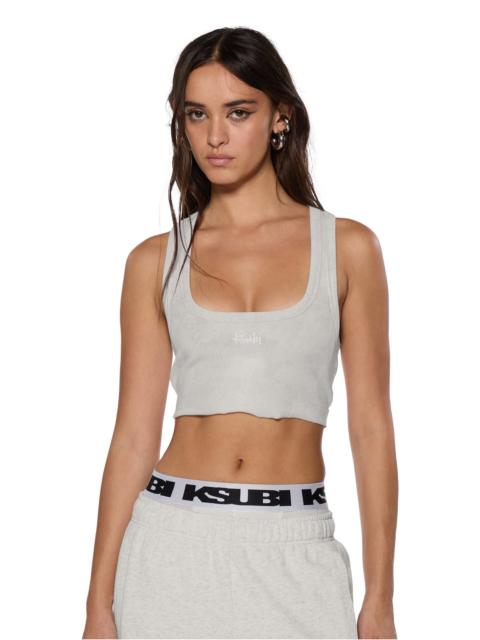 Ksubi 1999 ORIGIN CROP TANK SNOW MARLE