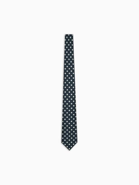 GIORGIO ARMANI JACQUARD SILK TIE