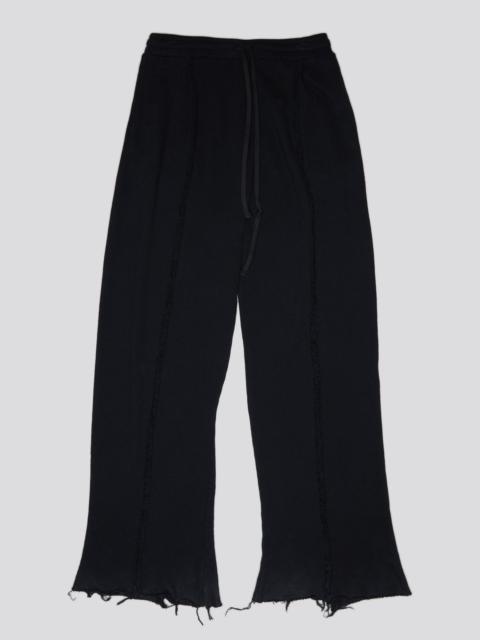 R13 INVERTED WIDE LEG SWEATPANT - BLACK