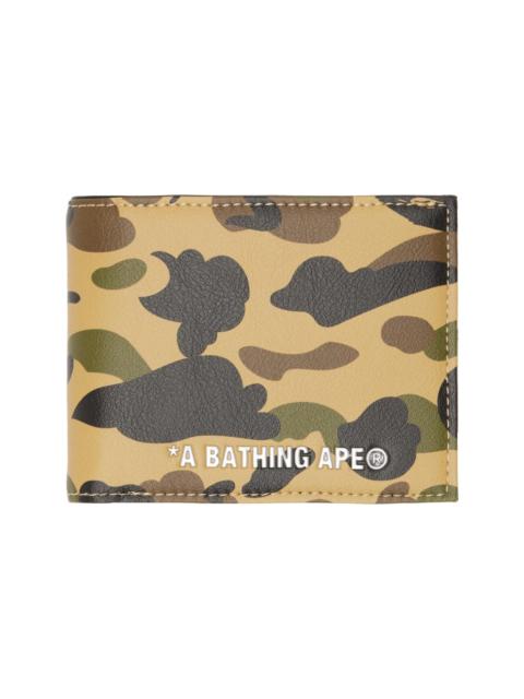 A BATHING APE® Khaki 1st Camo Mini Wallet