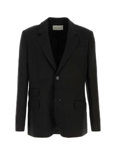 AMI Paris AMI Paris Viscose Linen Tailored Blazer — Black
