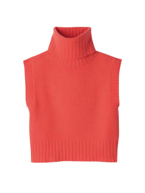 Longchamp Fall-Winter 2023 Collection Sleeveless sweater Orange - OTHER