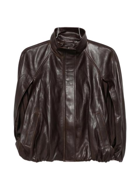 SIMKHAI Simkhai Leather Cape Jacket