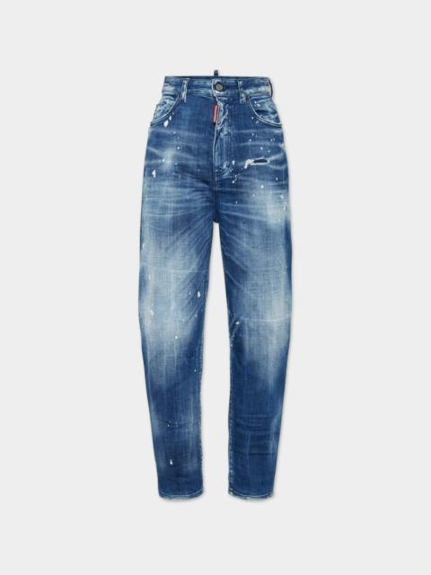 DSQUARED2 MEDIUM FILO BLU WASH 80'S JEANS