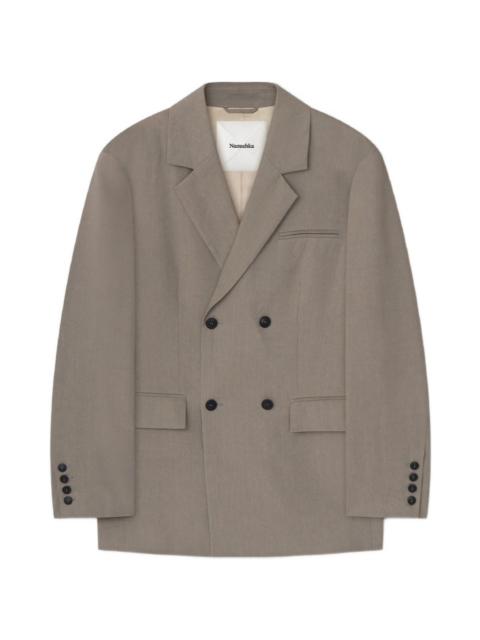 Nanushka boxy double-breasted blazer