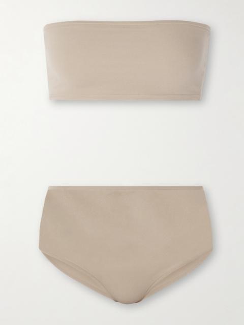 Alaïa Stretch-jersey Bandeau Bra And Briefs Set