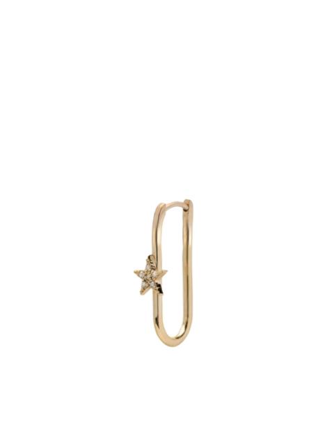 FOUNDRAE STAR PAVE FOB EARRING