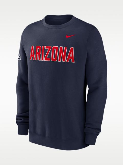 Nike Arizona Sideline Club Men's Nike College Pullover Crew