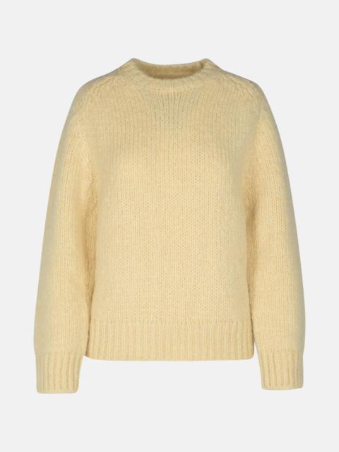 CREAM MOHAIR BLEND SWEATER