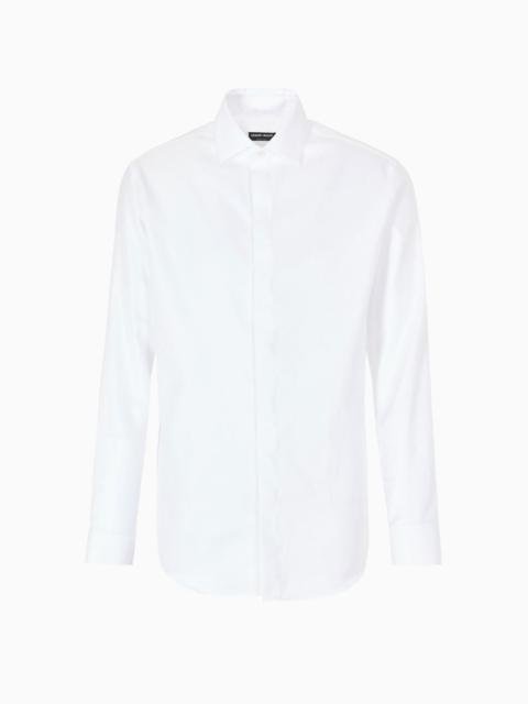 GIORGIO ARMANI Regular-fit cotton shirt