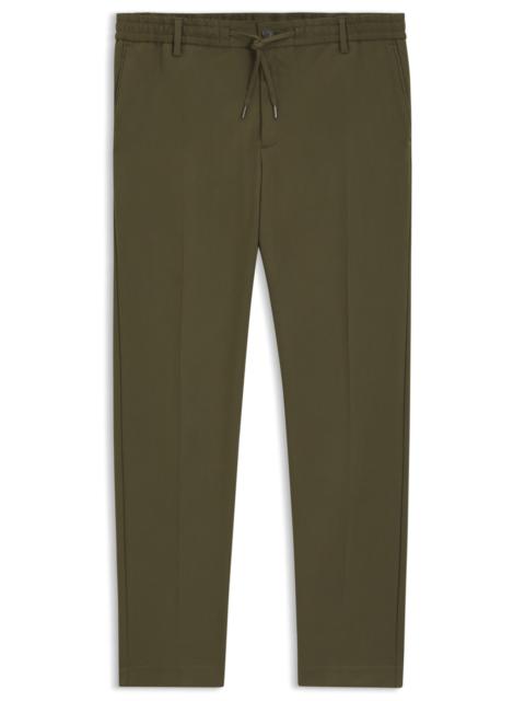 BOSS MODERN-FIT PANTS IN STRETCH TWILL