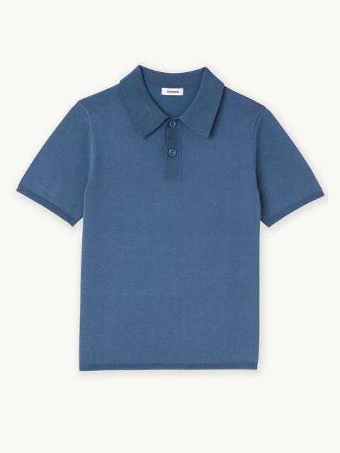 Sandro Knitted polo shirt