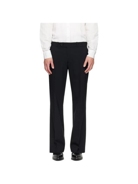 ERNEST W. BAKER Black Loose Fit Flare Trousers