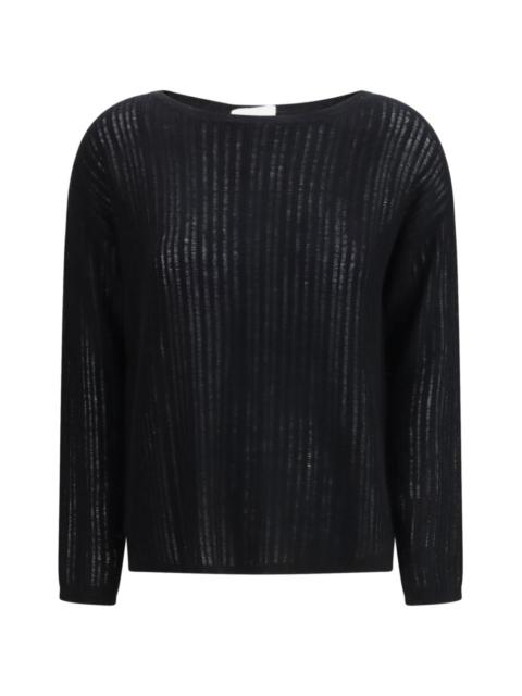 Allude boatneck knitwear
