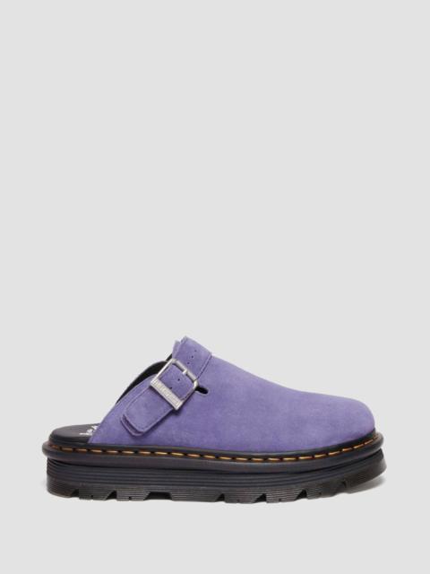 Dr. Martens Zebzag Suede Slingback Platform Mules
