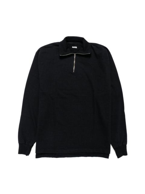 PHIGVEL MAKERS Co. Nep Half Zip Sporting Top Ink Black