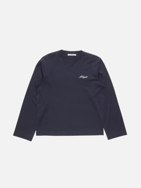 Acne Studios Jersey t-shirt with logo - Dark navy