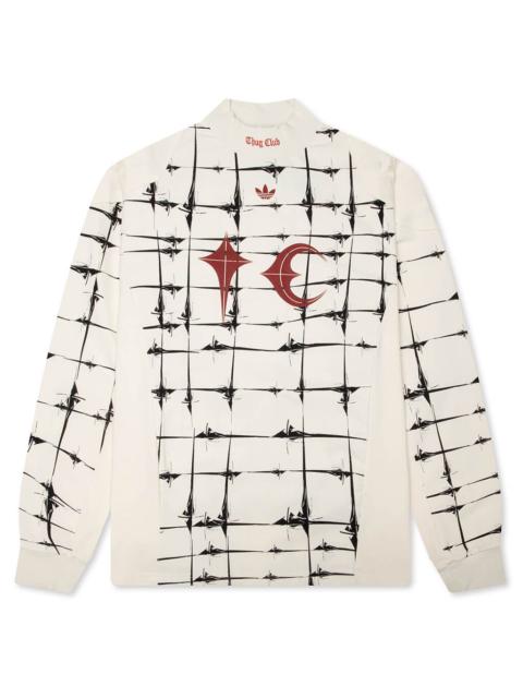 adidas Originals ADIDAS X THUG CLUB GOALIE L/S TEE - CREAM WHITE