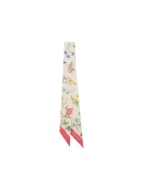 Burberry skinny blooms of britain silk scarf