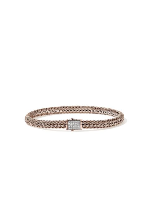 JOHN HARDY Icon Bracelet, Rose Gold, Diamonds, 5MM