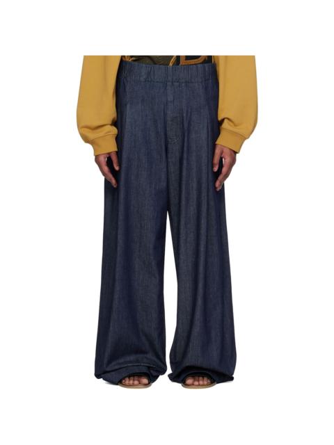 Dries Van Noten Indigo Elasticated Jeans
