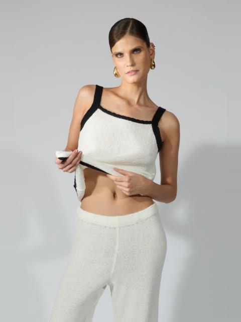 BARDOT Beatriz Relaxed Knit Top In Ivory