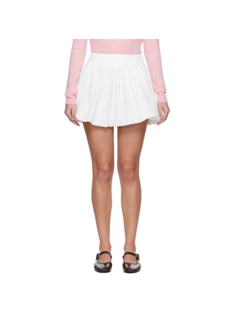 Dunst White Balloon Miniskirt