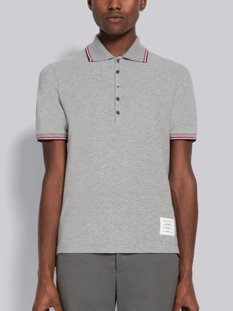 Thom Browne Classic Pique Stripe Short Sleeve Polo
