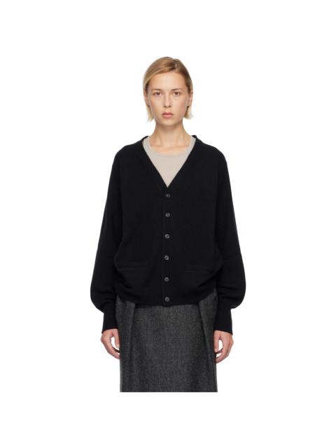 Maison Margiela Navy Cashmere Cardigan