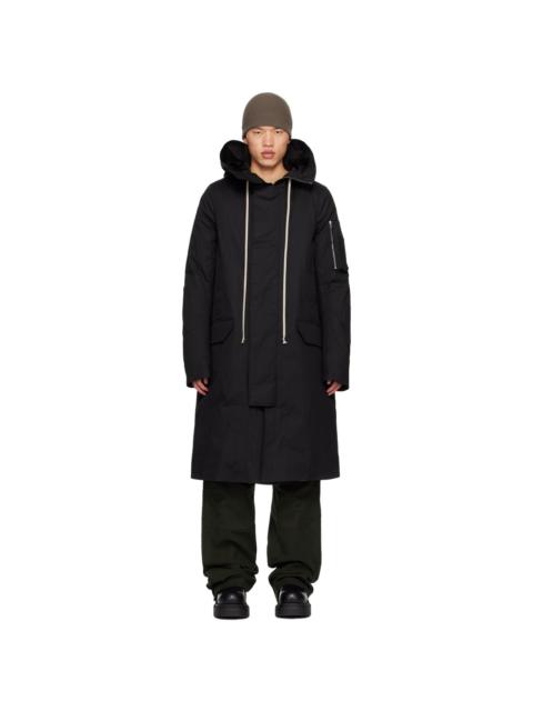 Rick Owens Black Porterville Megaparka Coat