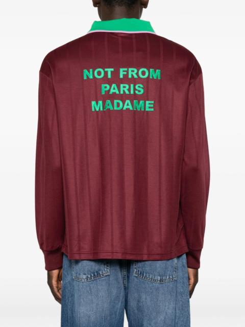 Drôle de Monsieur Drole De Monsieur Slogan Polo Shirt
