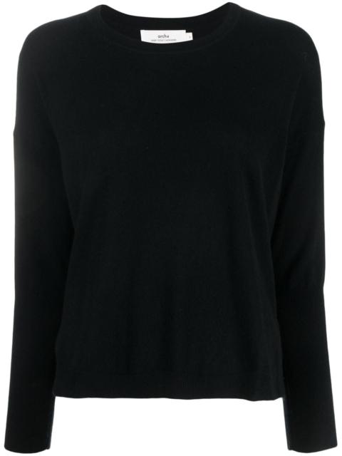 arch4 fine-knit crew-neck jumper