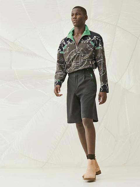 Hermès Malibu shorts with colorful Clou de Selle details
