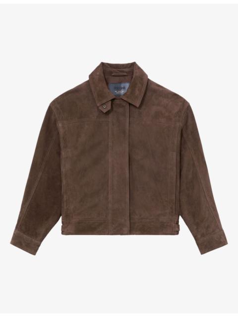 REISS Cooper Relaxed-Fit Suede Jacket