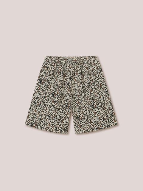 Nanushka DOXXI - 60’s pleat shorts - Creme Ocelot