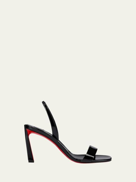 Christian Louboutin Condora Leather Red Sole Slingback Sandals