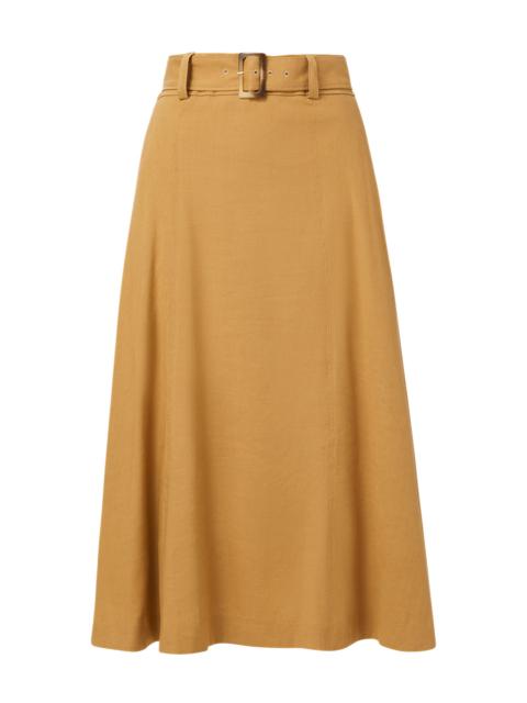 VERONICA BEARD ARWEN STRETCH-LINEN SKIRT
