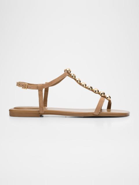 SIMKHAI Amaya Suede Thong Sandals