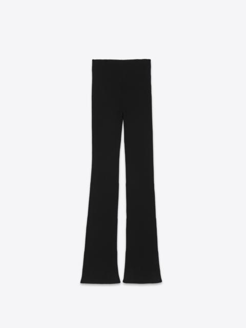 SAINT LAURENT low-waisted pants in ribbed wool