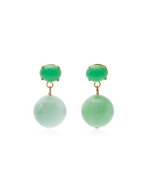 Jennifer Behr Everly Earrings green
